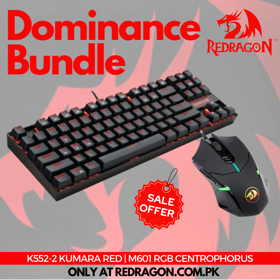 Dominance Bundle - K552-2 RED LED | M601 RGB Centrophorus Dominance Bundle - K552-2 RED LED | M601 RGB Centrophorus